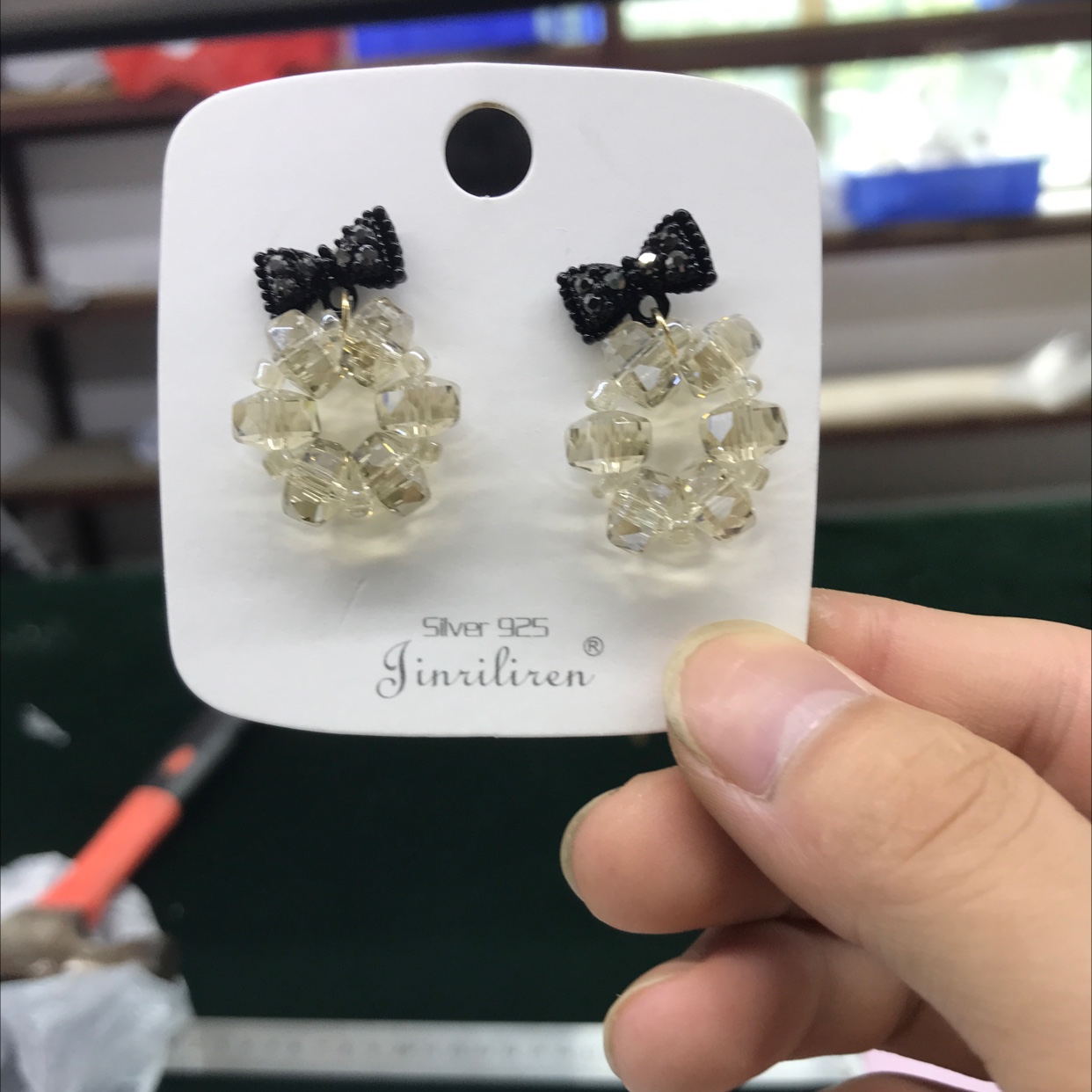 Today Beauty Korean crystal handmade earrings