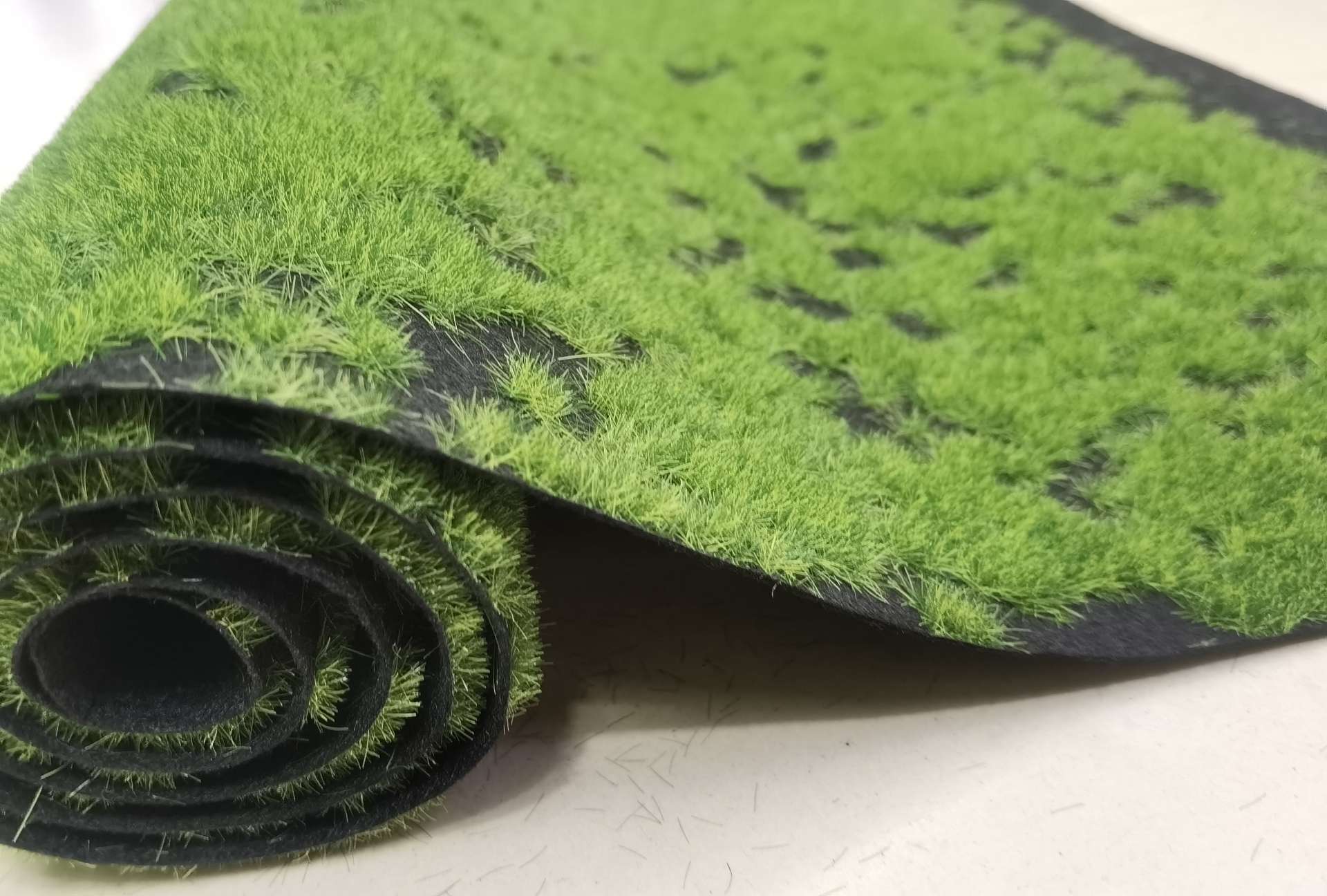 Velvet grass artificial landscape micro-landscape sand table display model decoration toy display photo background Internet celebrity photo D Moss mixed green details Picture