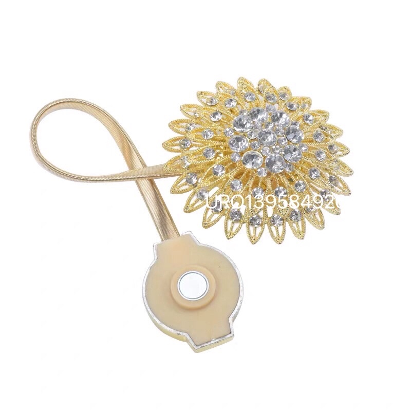 Cordón de cortina un par montado sin perforación imán hebilla accesorio colgante bola atadura cordón de atadura versátil par succión hogar cuerda de almacenamiento sin perforación diseño original venta directa venta caliente cantidad details Picture