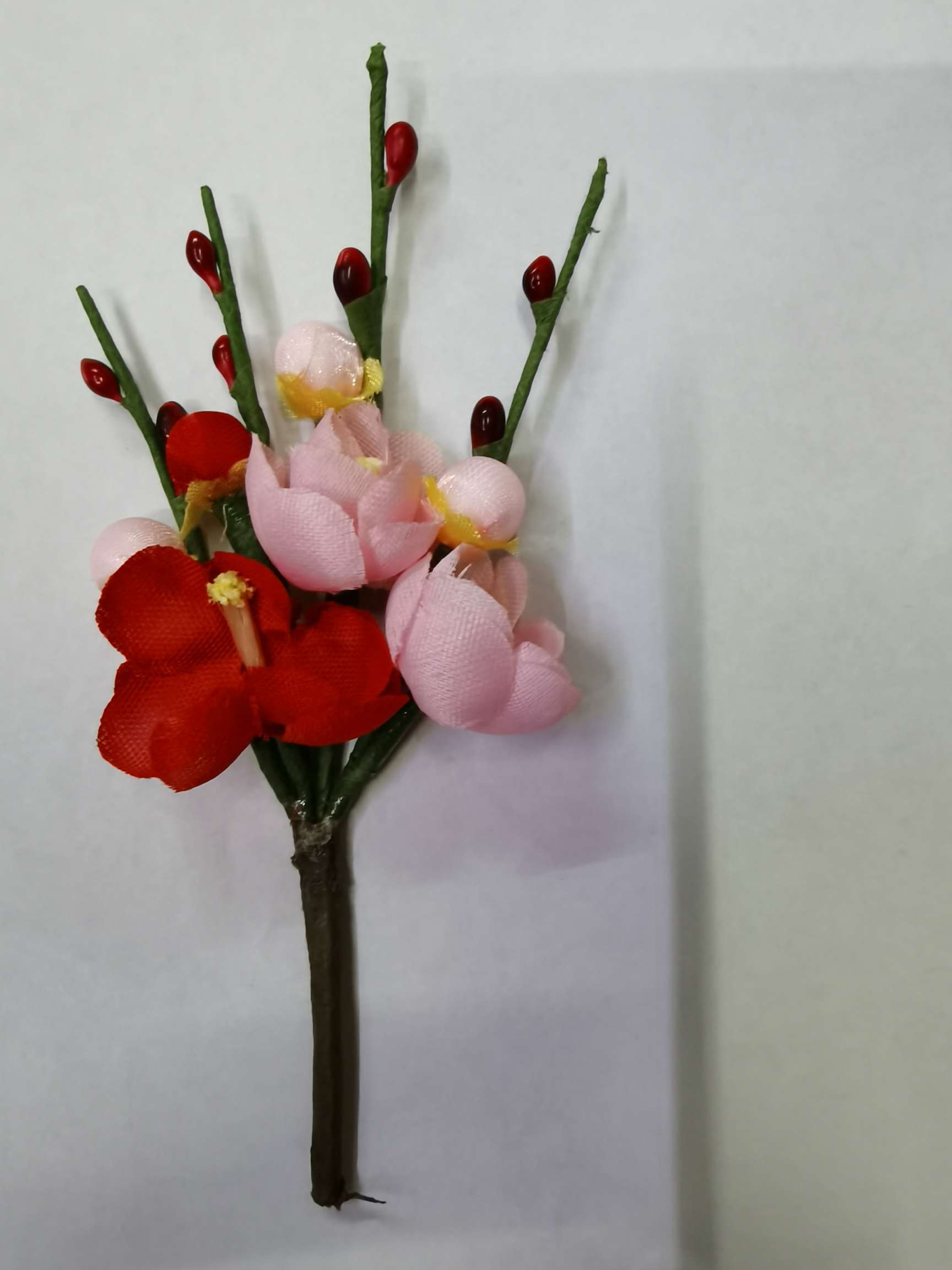 Three two-colored plum blossoms are big detail image 1