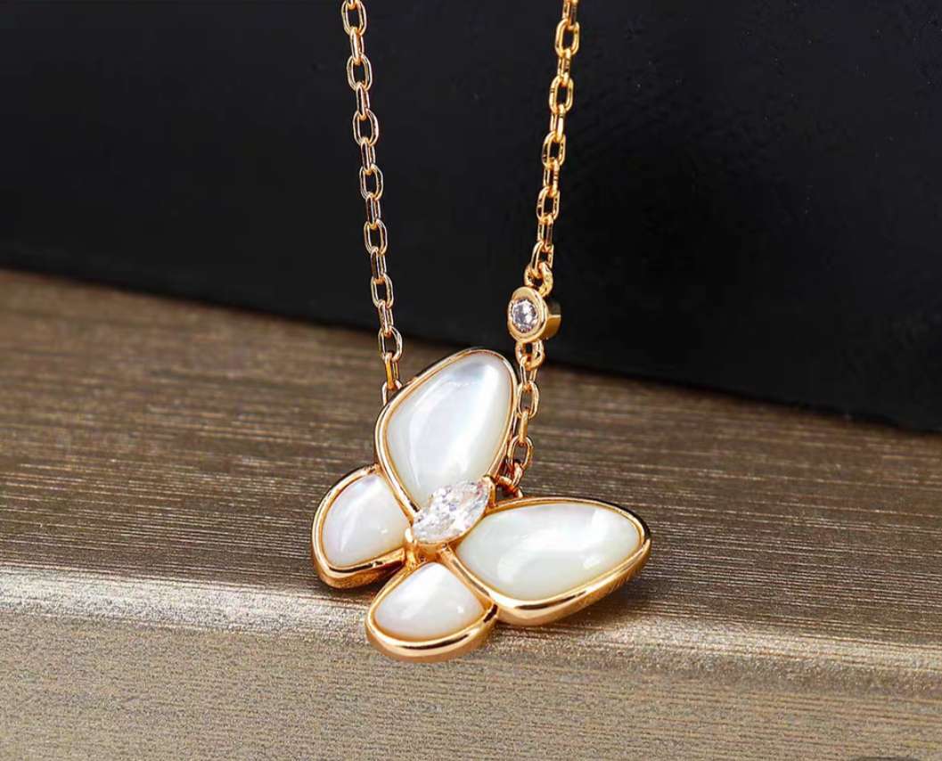 101欧美简约小众高级感K金色项链女ins潮轻奢冷淡风锁骨颈链详情图2