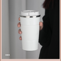 咖啡保温杯带盖不锈钢男女士随行身可便携带办公室精致水杯