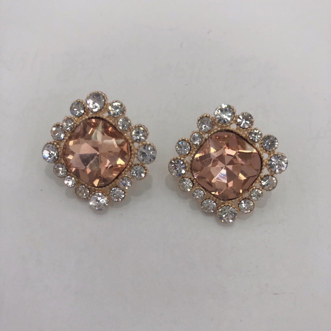Japan, South Korea and the United States fashion trend personality flash diamond glass earrings