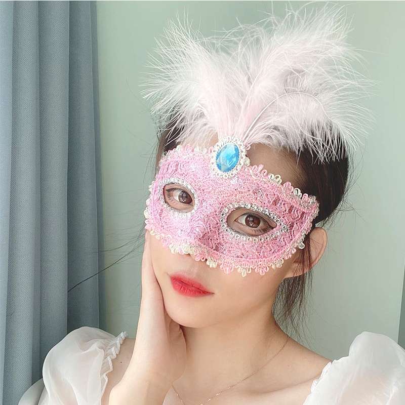 成人面具女半脸公主万圣节化妆舞会古风可爱性感舞台cos表演道具71详情图1