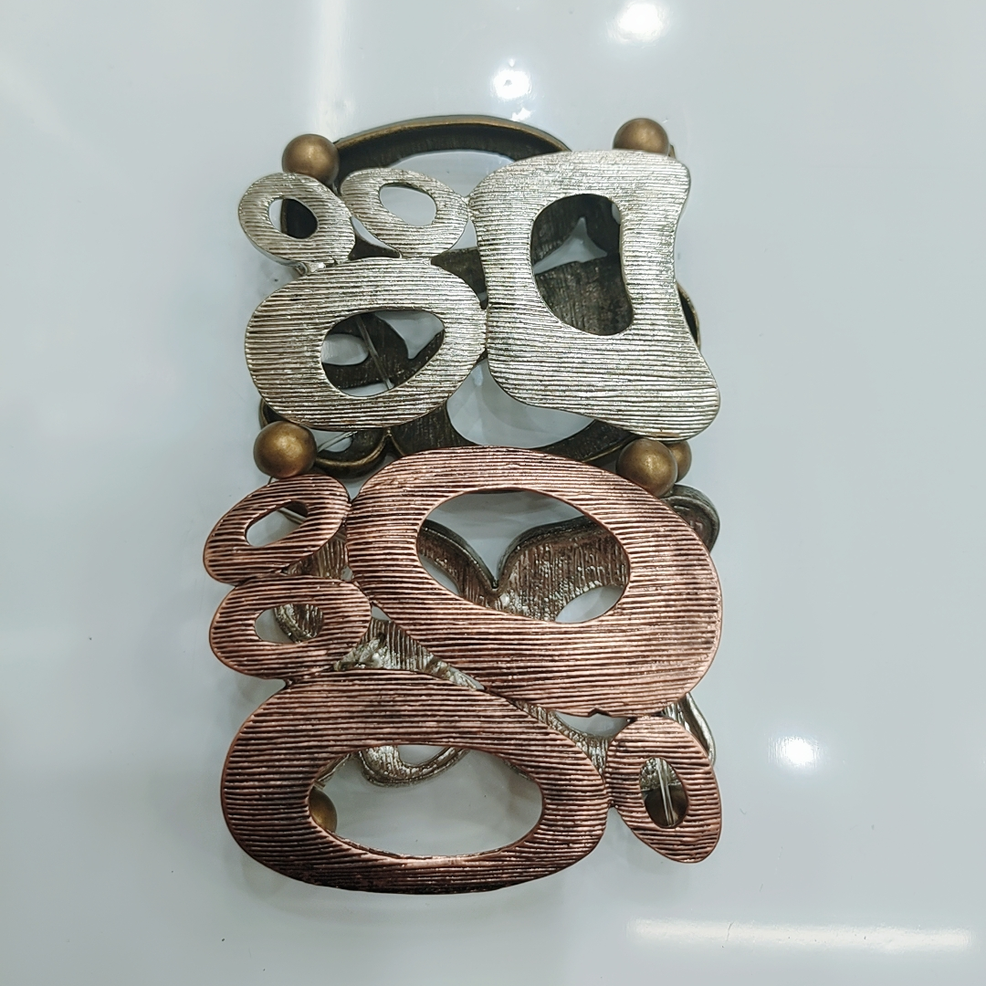 Brushed retro alloy bracelet for women, fashionable, simple and individual retro jewelry for women