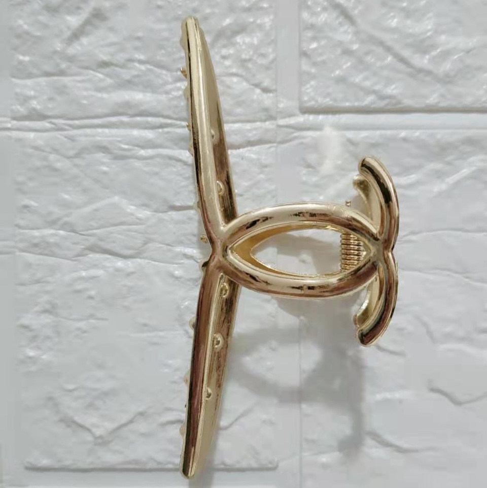 Summer bestseller: Pearl alloy diamond one-piece clip, elegant alloy metal hair clip, fishtail style, alloy back head updo, women's top hair clip accessory, Yibeier 054 Specification image