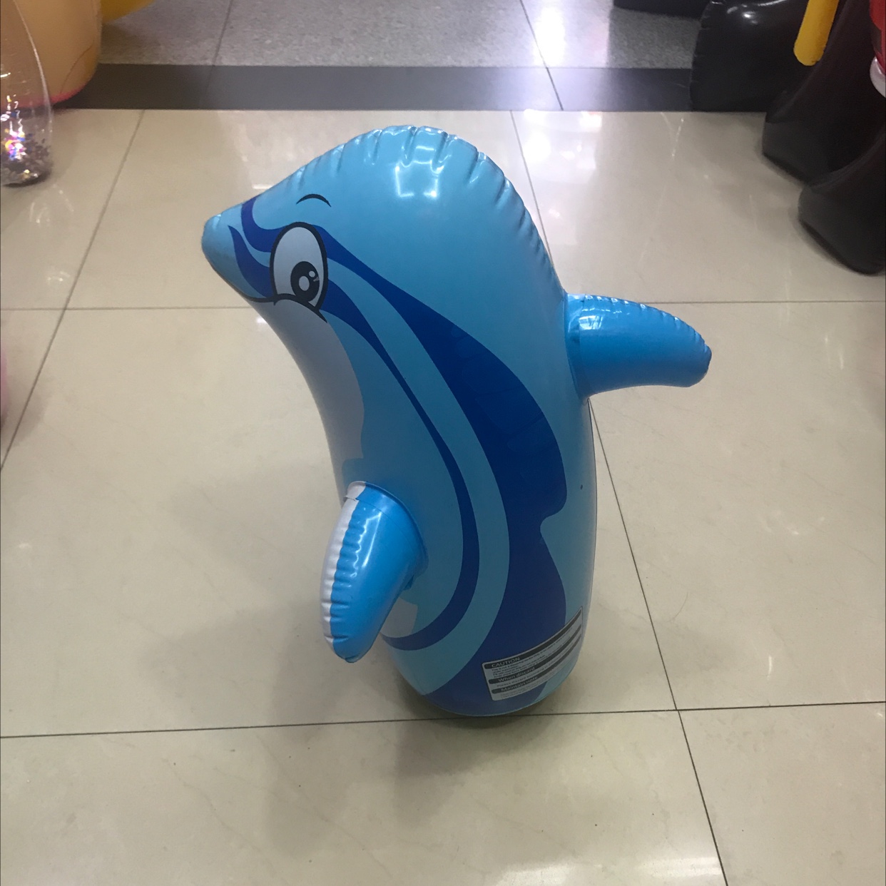 大海豚充气不倒翁充气玩具批发
