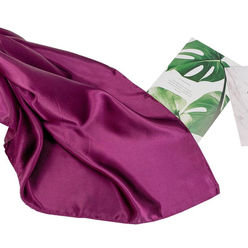 90Cm Color Square Towel Purple