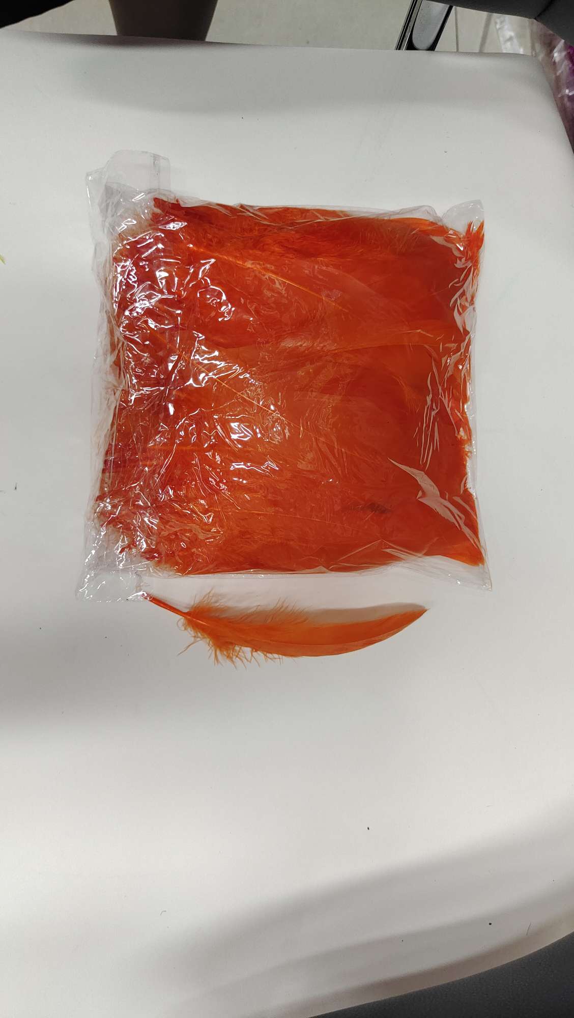 鹅中飘羽毛湖蓝白底实物图