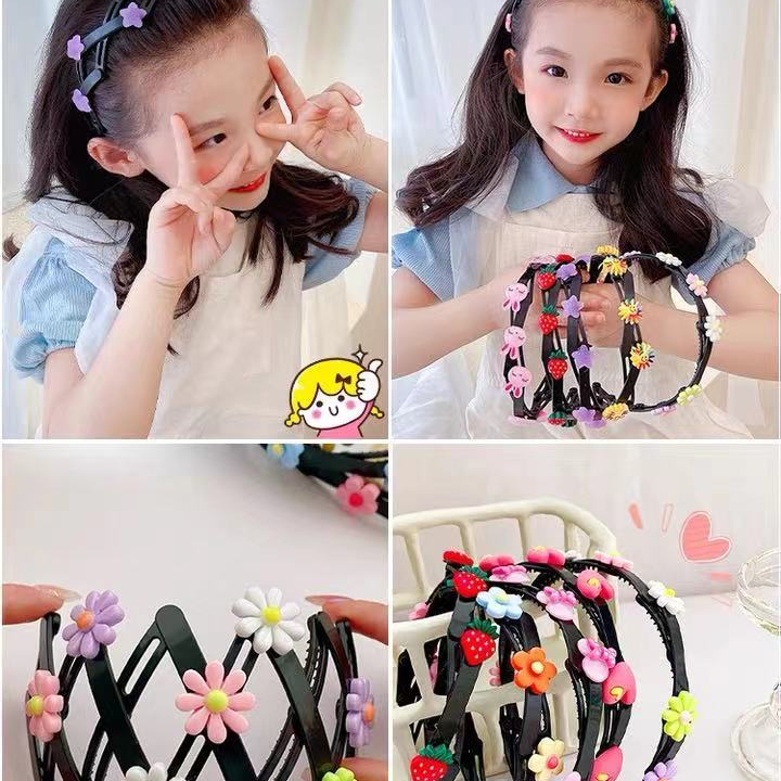 Cartoon children's hair band, new fashionable headwear, girls' daily hair binding and fixation decoration headwear, hair clips, hair clips
