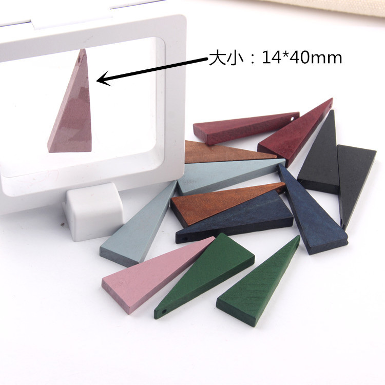 Solid wood Yangtze River Delta wood ear ring accessories Specification image