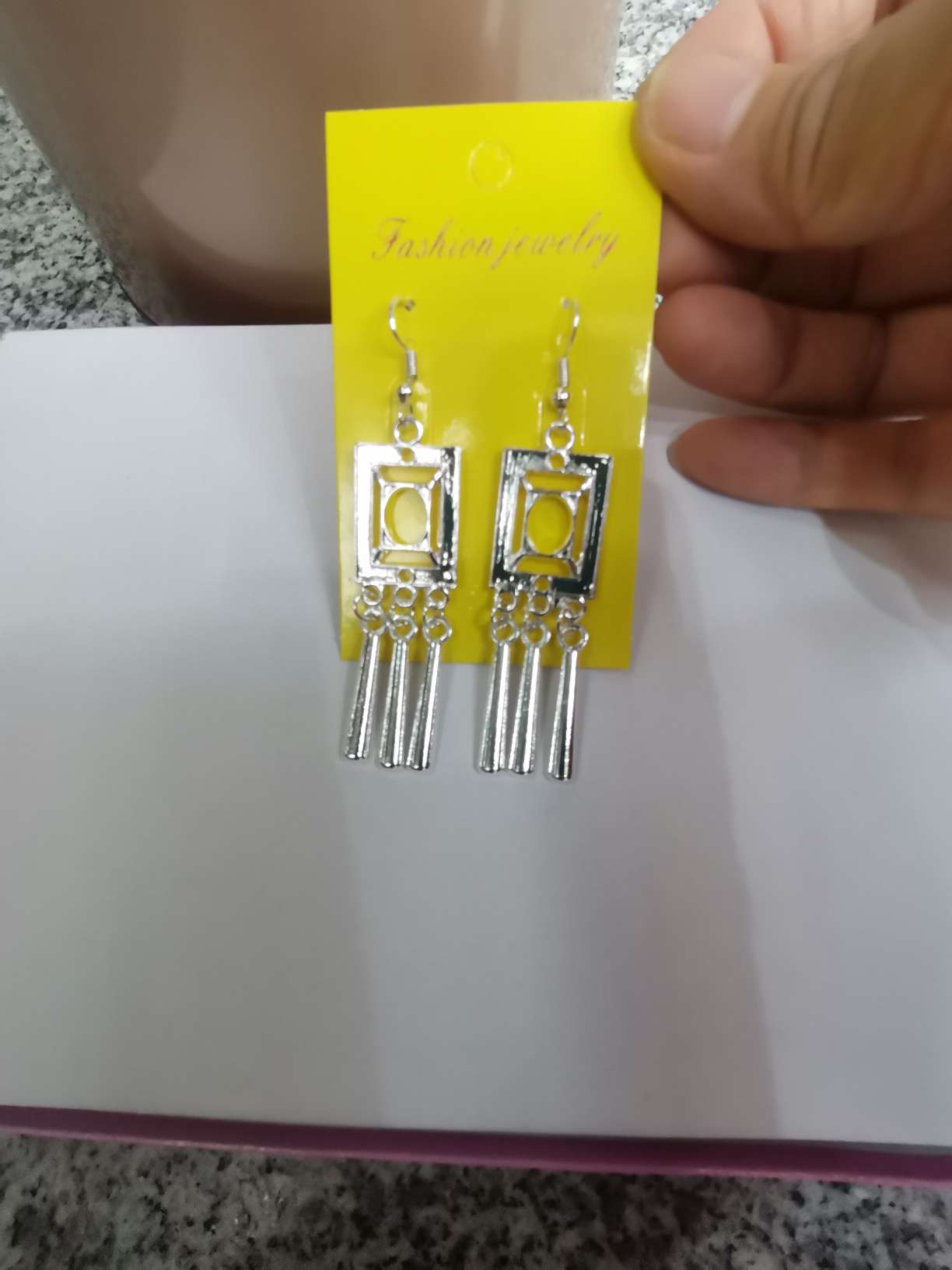 Korean version fashionable, stylish, versatile, simple and elegant lady Miao Silver Ear Ring 66 elegant New details Picture