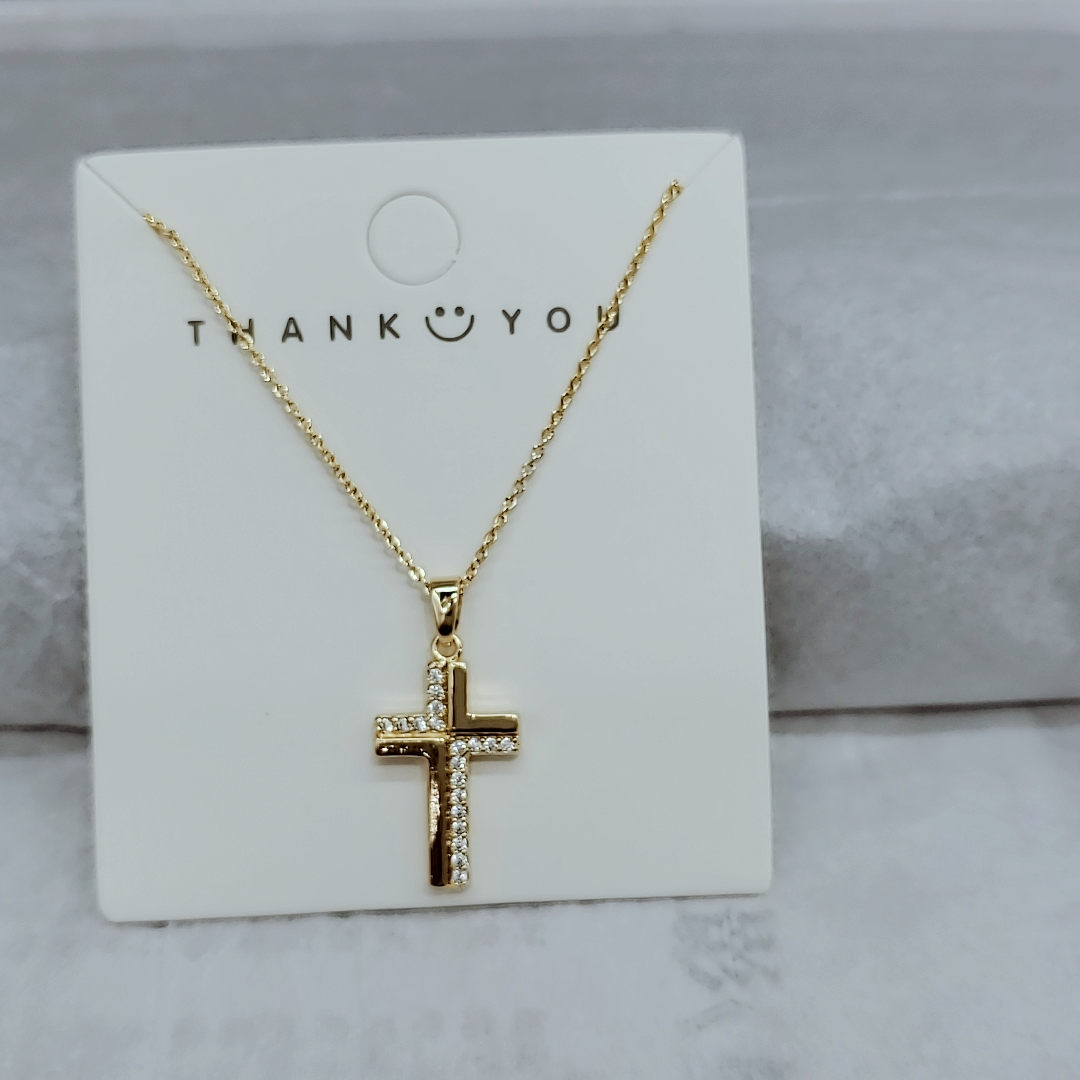 Vintage classic Environmental protection color clavicle chain necklace Copper micro-inlaid rose gold platinum 5 thumbnail