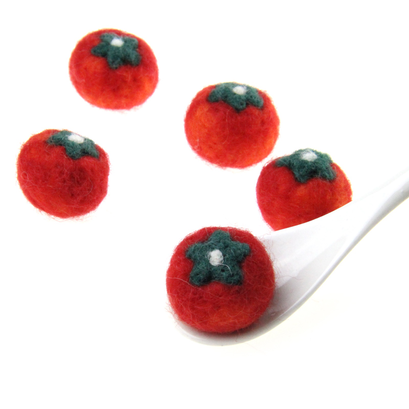 Wool felt vegetable and tomato Zaxi accessory DIY is super charming, super cute, super elegant, simple and generous