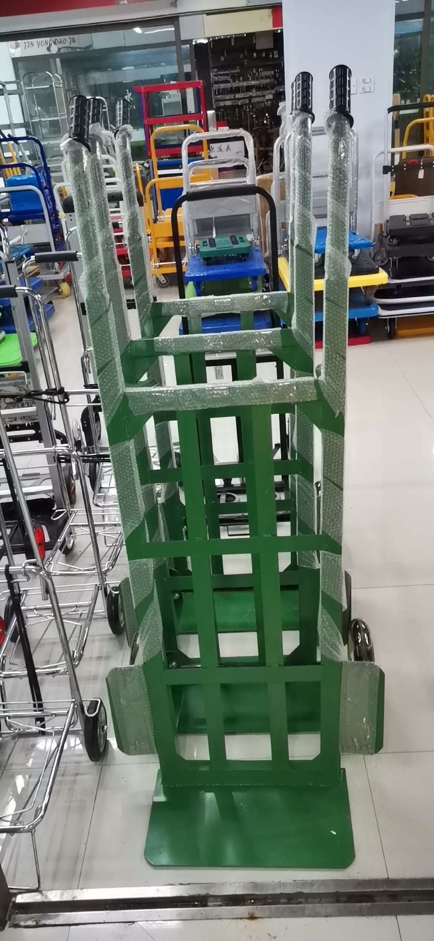 Heavy-duty tiger cart, warehouse handling cart, handcart detail image 4
