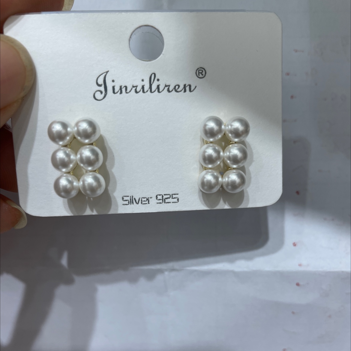 Today beauty Korean version earrings pearl series white simple generous sweet