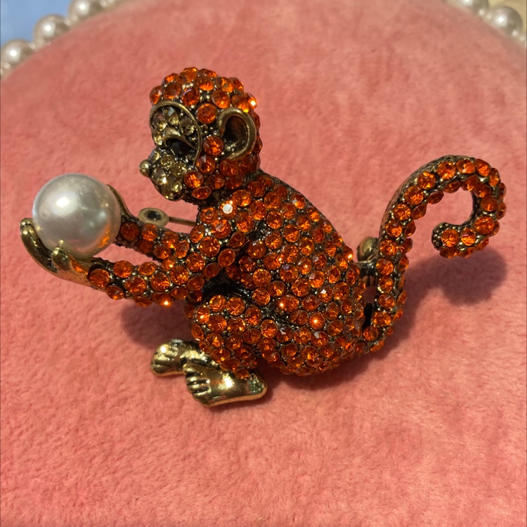 A stylish and casual Monkey King brooch