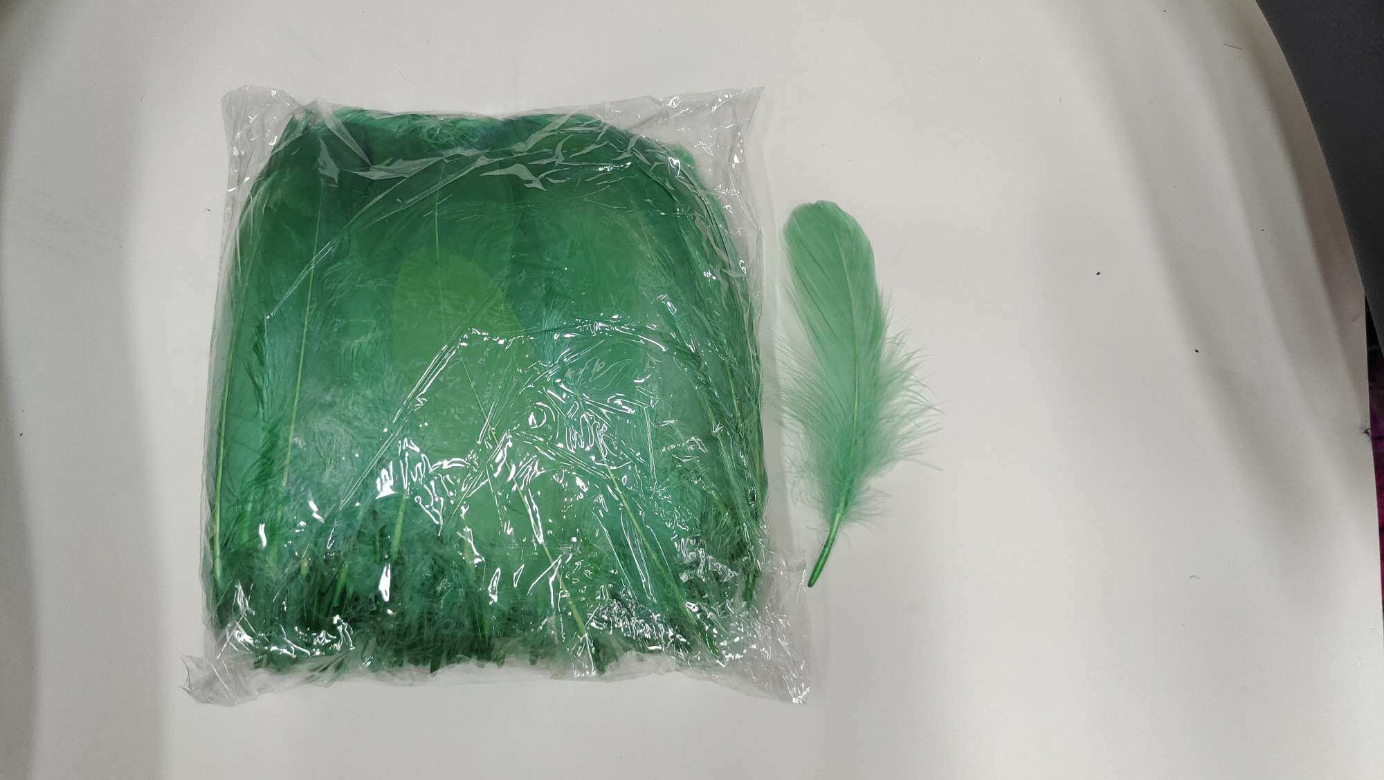 鹅毛小飘羽毛浅绿色详情图2