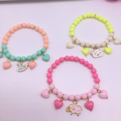 Korean jewelry: Cute girl bracelets, princess jewelry, baby girl bracelets, children's jewelry, cartoon thin bracelets
