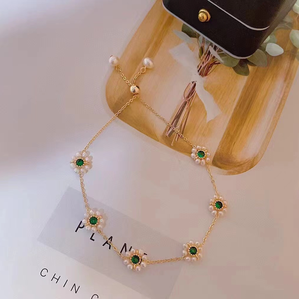 小皱菊编织天然珍珠手链精工工艺厂货出新