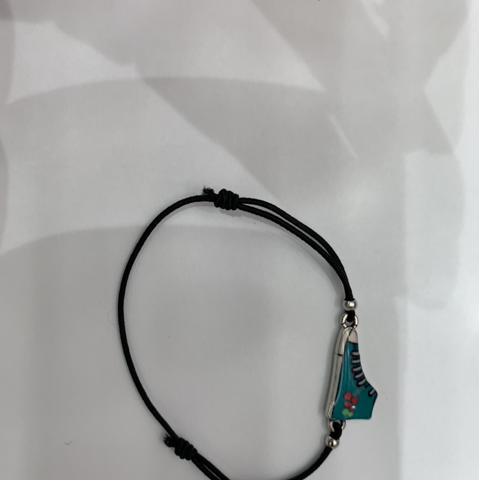 夏天爆款高帮运动鞋环保合金幸运手链之黑色弹力绳系列之005