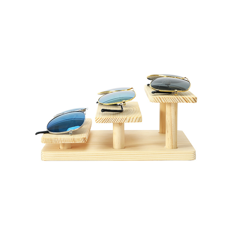 Zhihua Packaging Accessories Display Stand: European-style simple and high-end solid wood display stand for glasses, watches, bracelets and bags details Picture