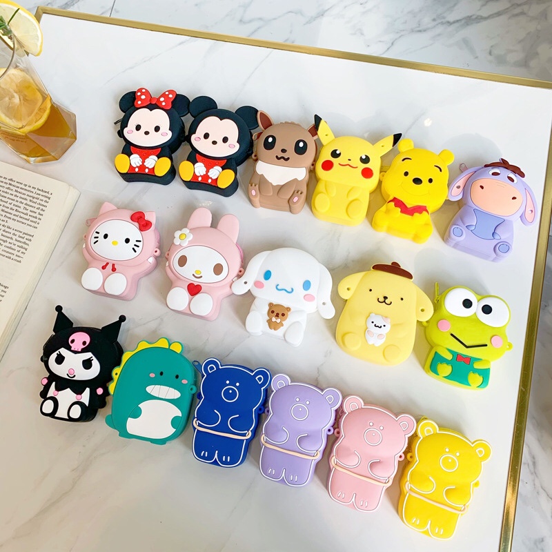 新款儿童斜挎包韩版卡通个性迷你硅胶包可爱洋气单肩零钱包潮