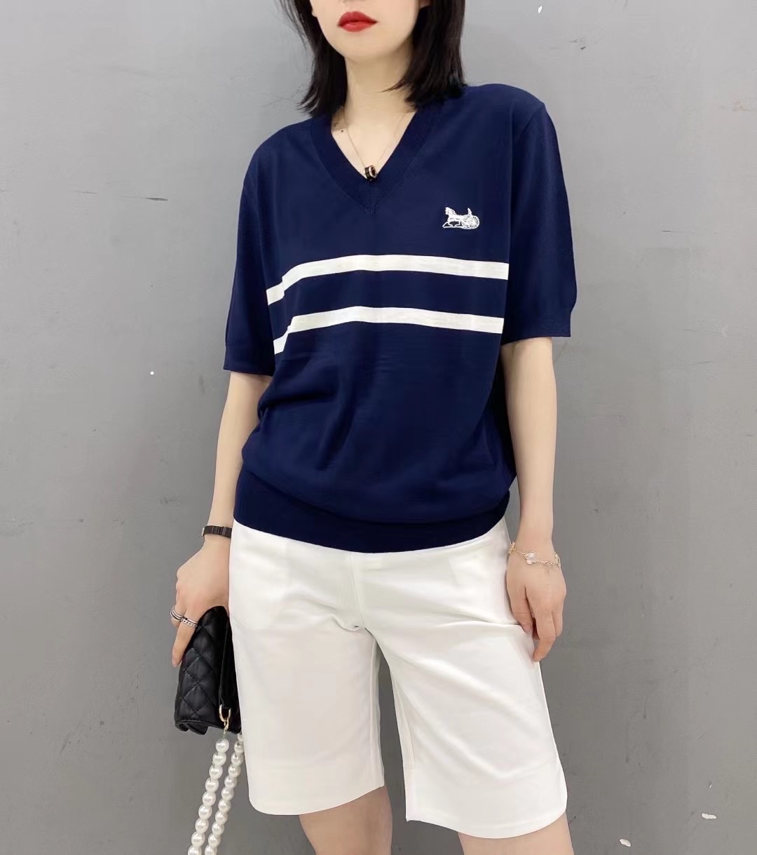Women's Mulberry Silk Top details Picture