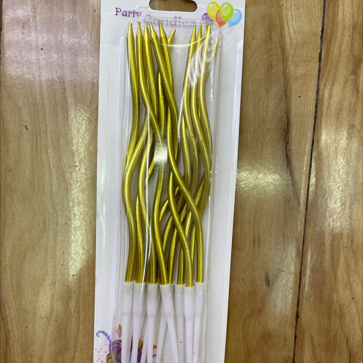 yh378金色12支弯曲金色蜡烛图