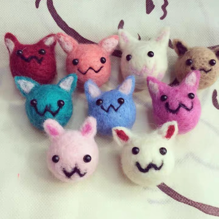 6 Zaxi accessories, wool felt, cat Zaxi accessories, DIY super charming, super cute, super elegant, simple and generous