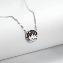 Mountain sea brand necklace