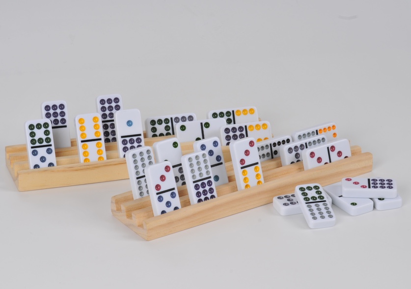 4片装双十二多米诺木架，松木材质，详情图1