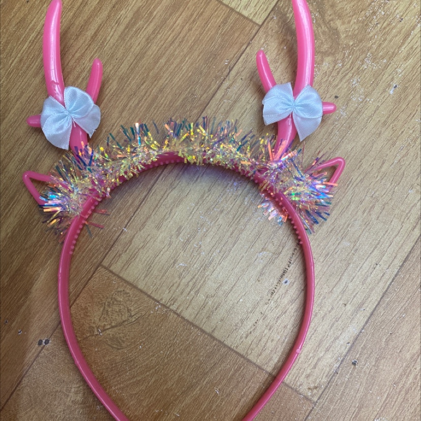 Colored Antler Head Buckle With Bow Style full figure