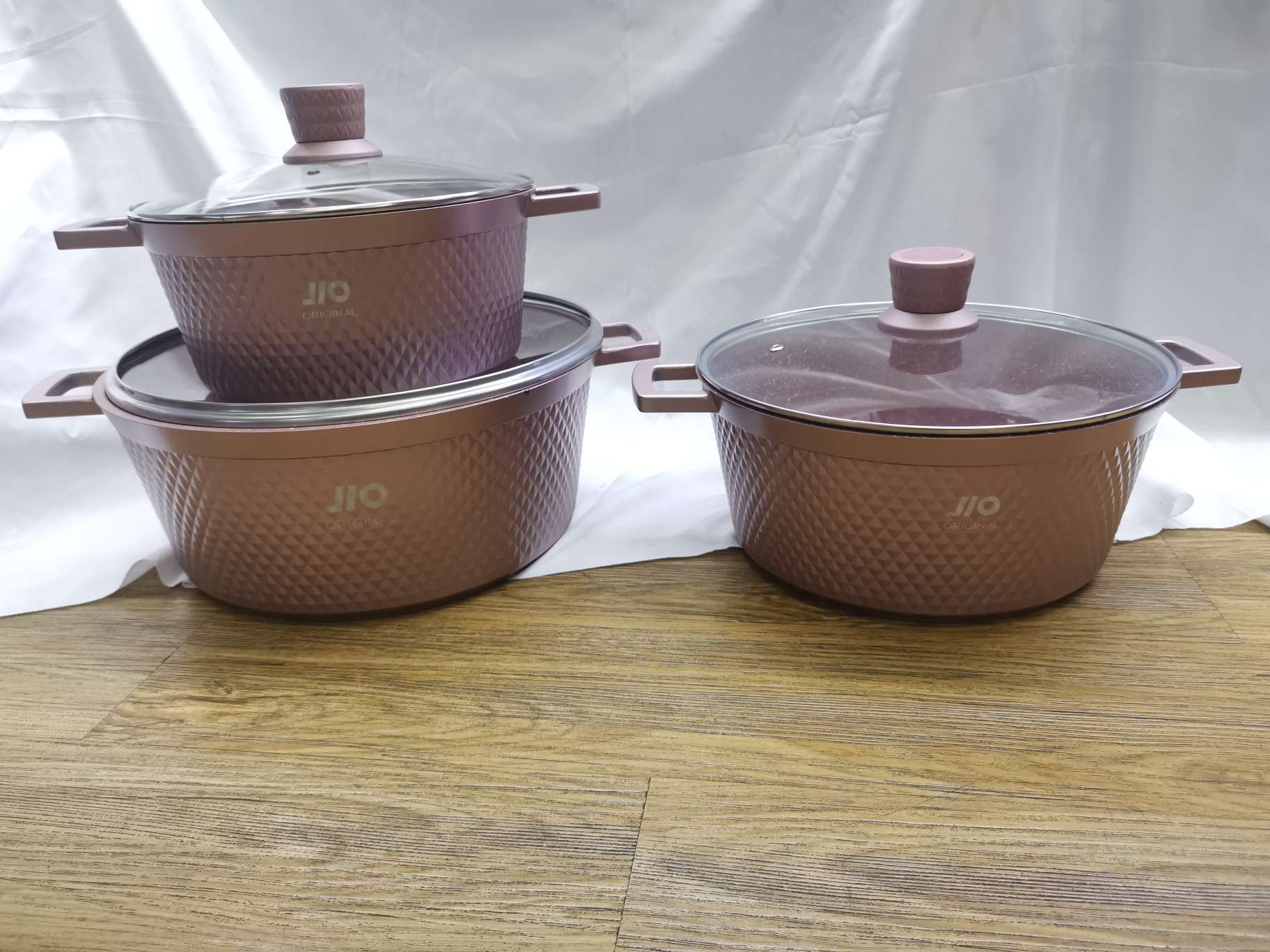 Three-piece soup pot set, soup and porridge pot set, gift pot Specification image