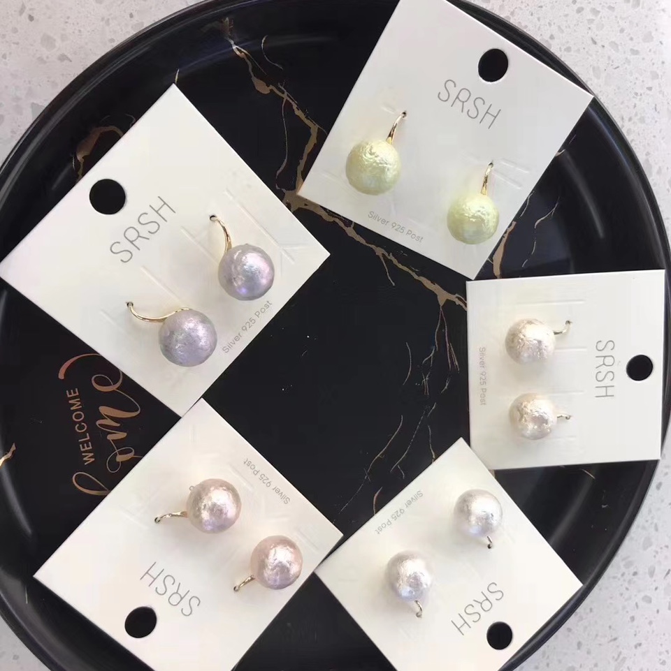 Pearl petal stud earrings, exquisite and high-end, light luxury flower-style earrings, Korean unique, fashionable, elegant and grand earrings 10