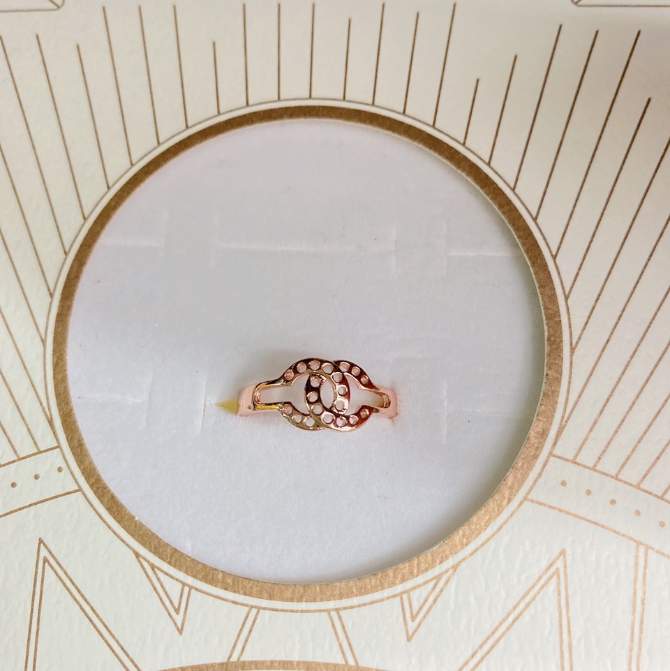 电镀玫瑰金保色夏季小清新流行百搭款女士戒指6⃣️号