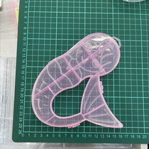 Square storage box mermaid pink