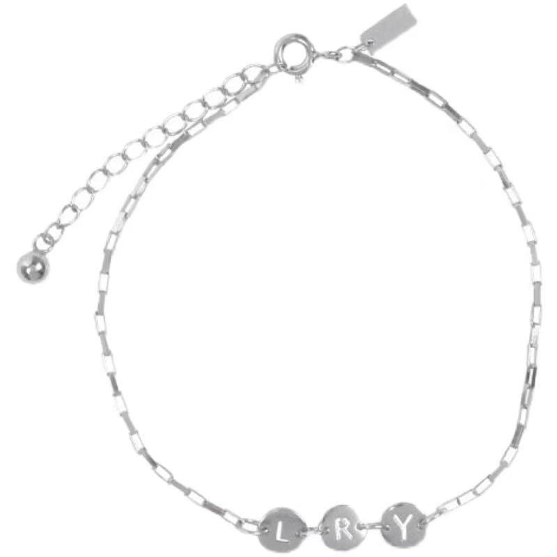 Alphabet circle bracelet