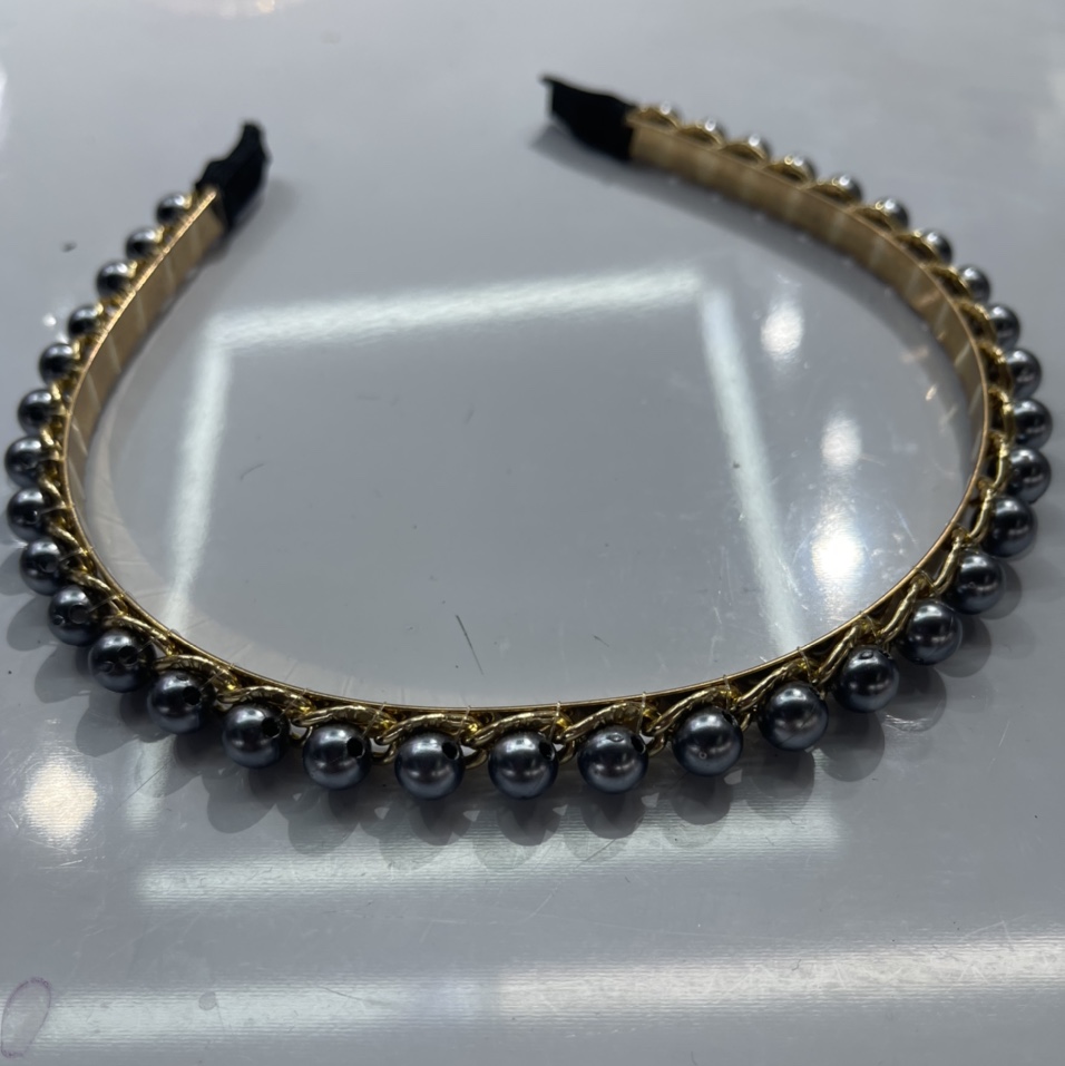 贝妮水晶珍珠头扣金色头扣手工制作网红爆款