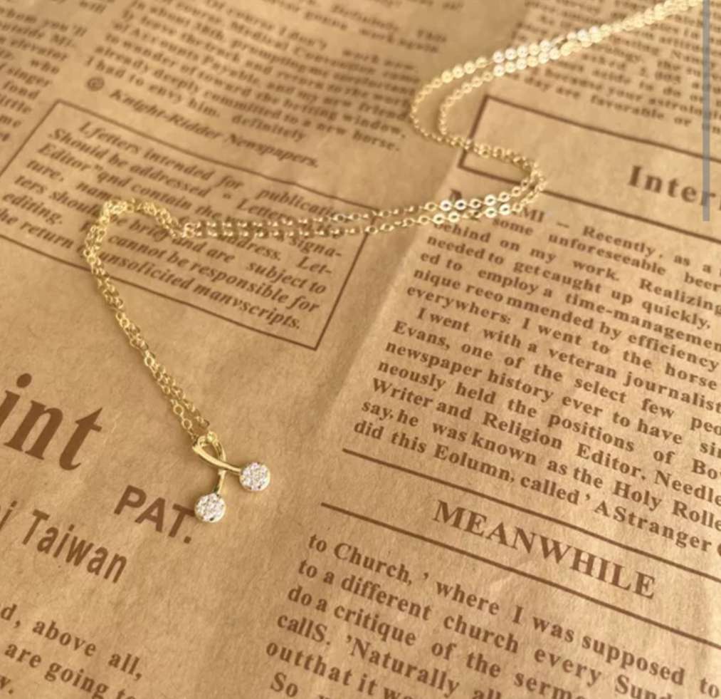 001 Necklace for Women, pure copper, simple and sweet, 2021 new style, niche, light luxury, versatile collarbone chain detail image 2