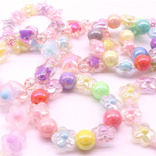 Korean children's jewelry cute colorful bead bracelet bracelet for girls thumbnail