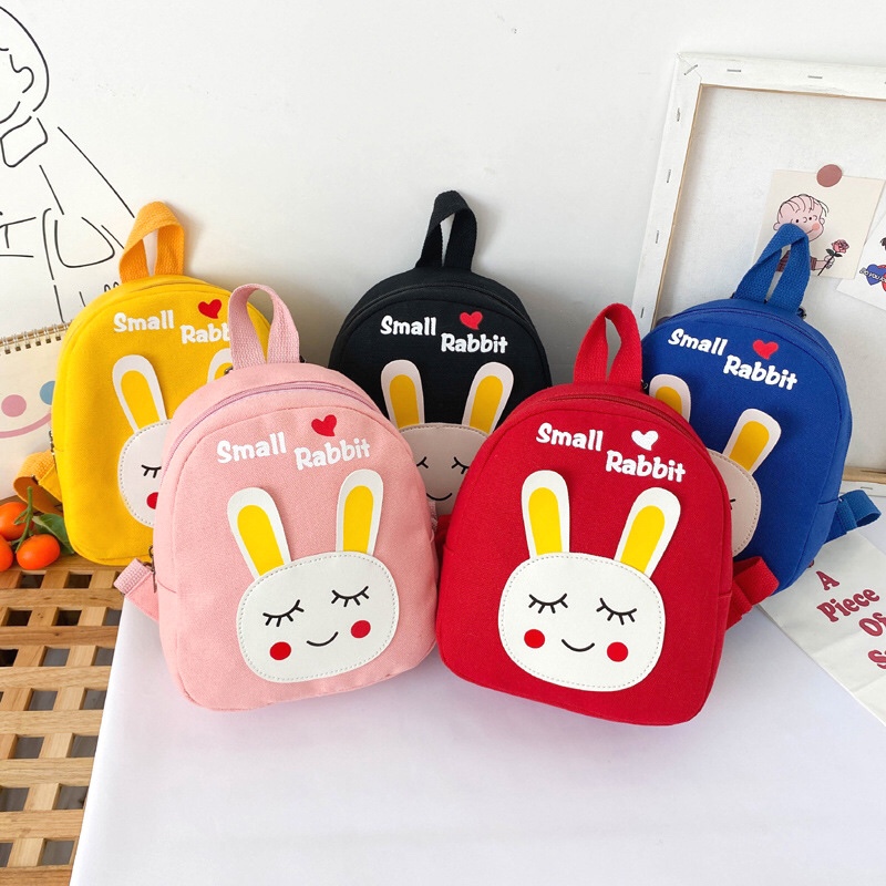 Duck rabbit children's backpack new Korean cartoon kindergarten backpack cute backpack for boys and girls