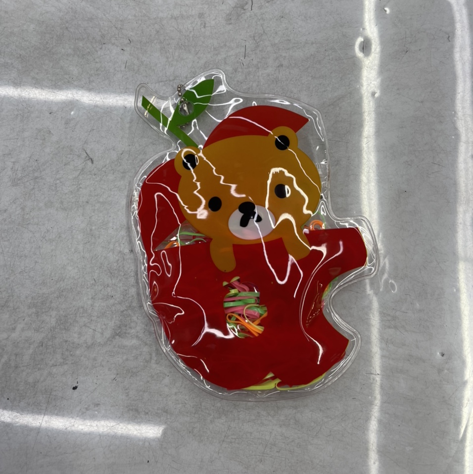 Color rubber band Kids Apple Bear Cute packaging FR Ornaments 4062 plastic kids small rubber band thumbnail