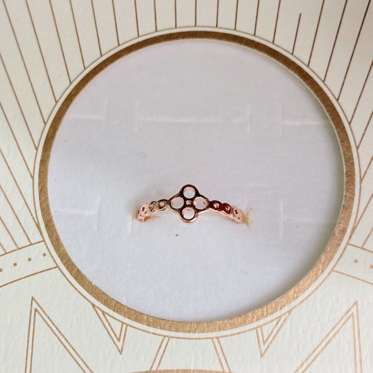 电镀玫瑰金保色夏季小清新流行百搭款女士戒指2⃣️号