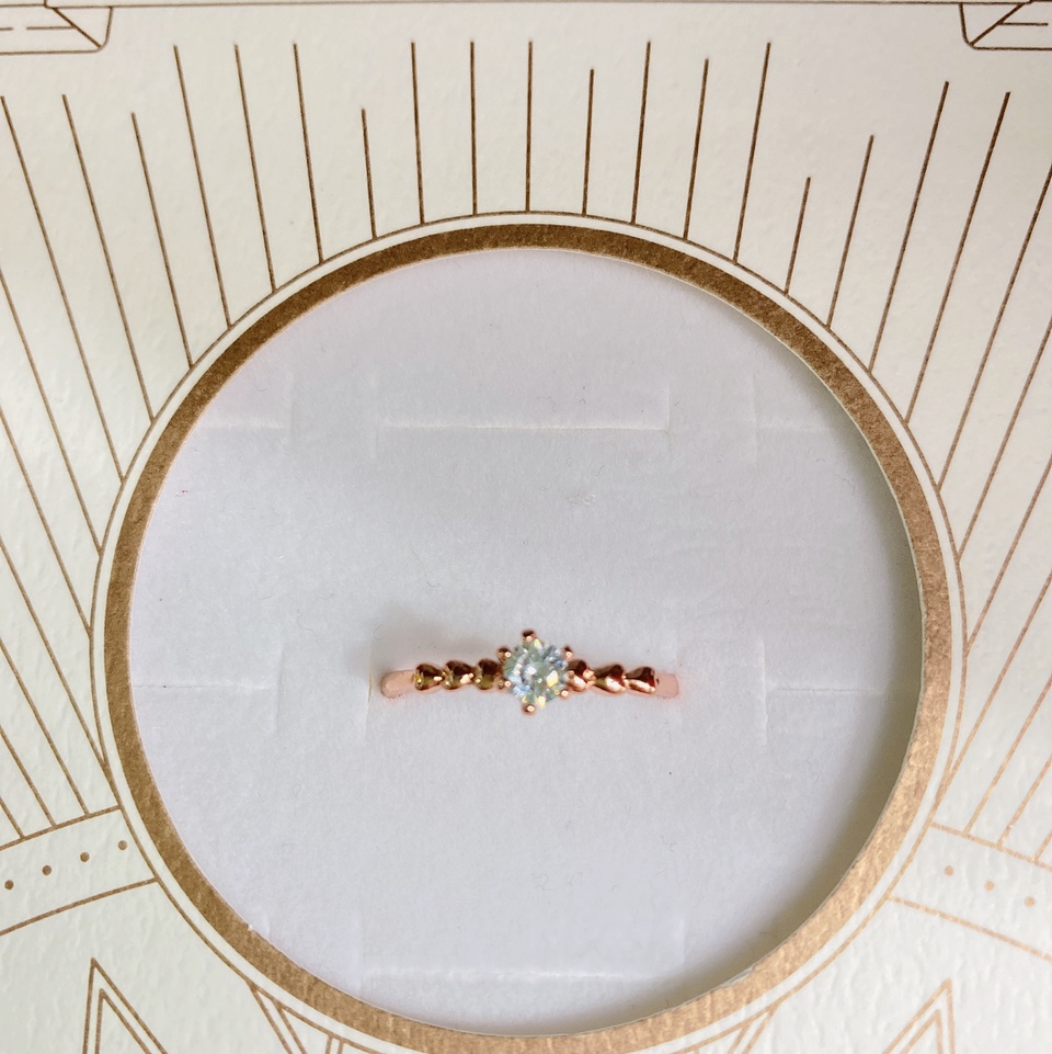 Electroplated rose gold preservation 4⃣️ Bali zircon popular all-match women's ring 9⃣️