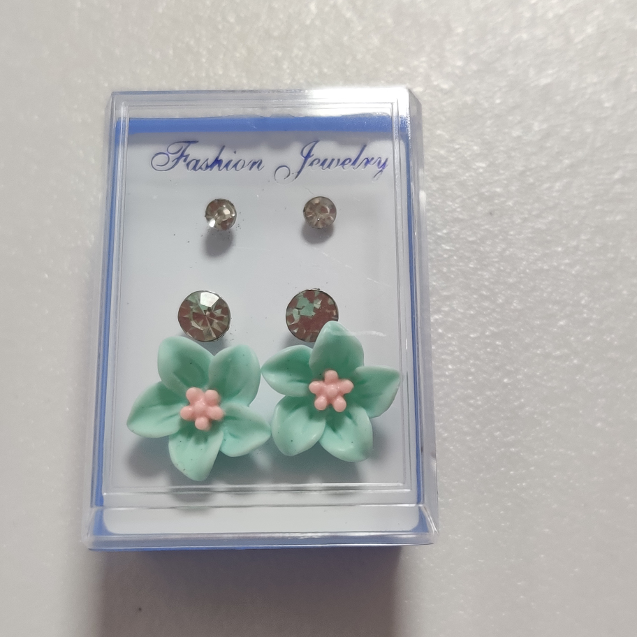 时尚爆款耳钉男女耳环精品新款彩色饰品237