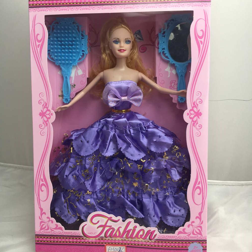 11.5-inch solid Barbie blue dress boxed doll