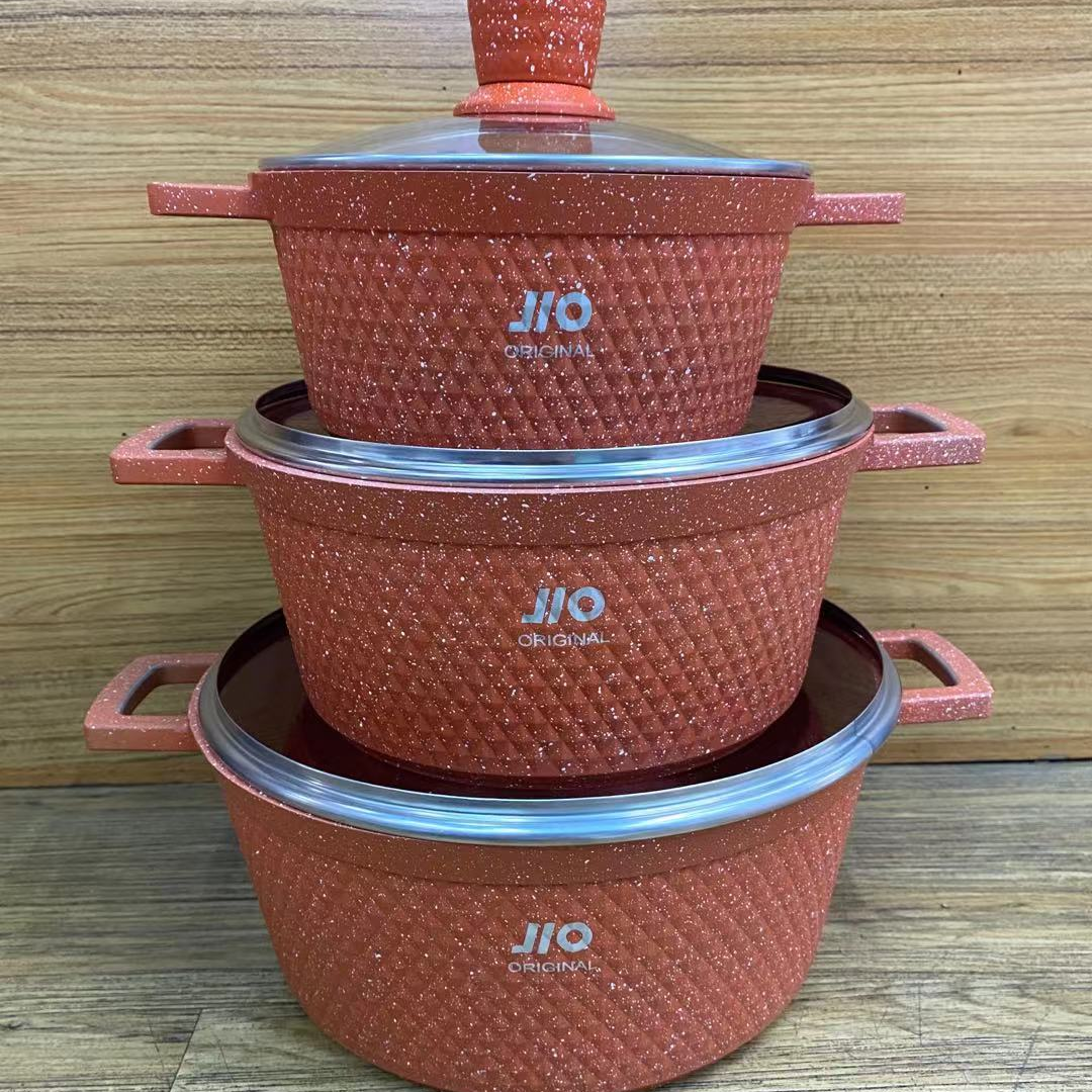 Three-piece soup pot for cooking soup and porridge