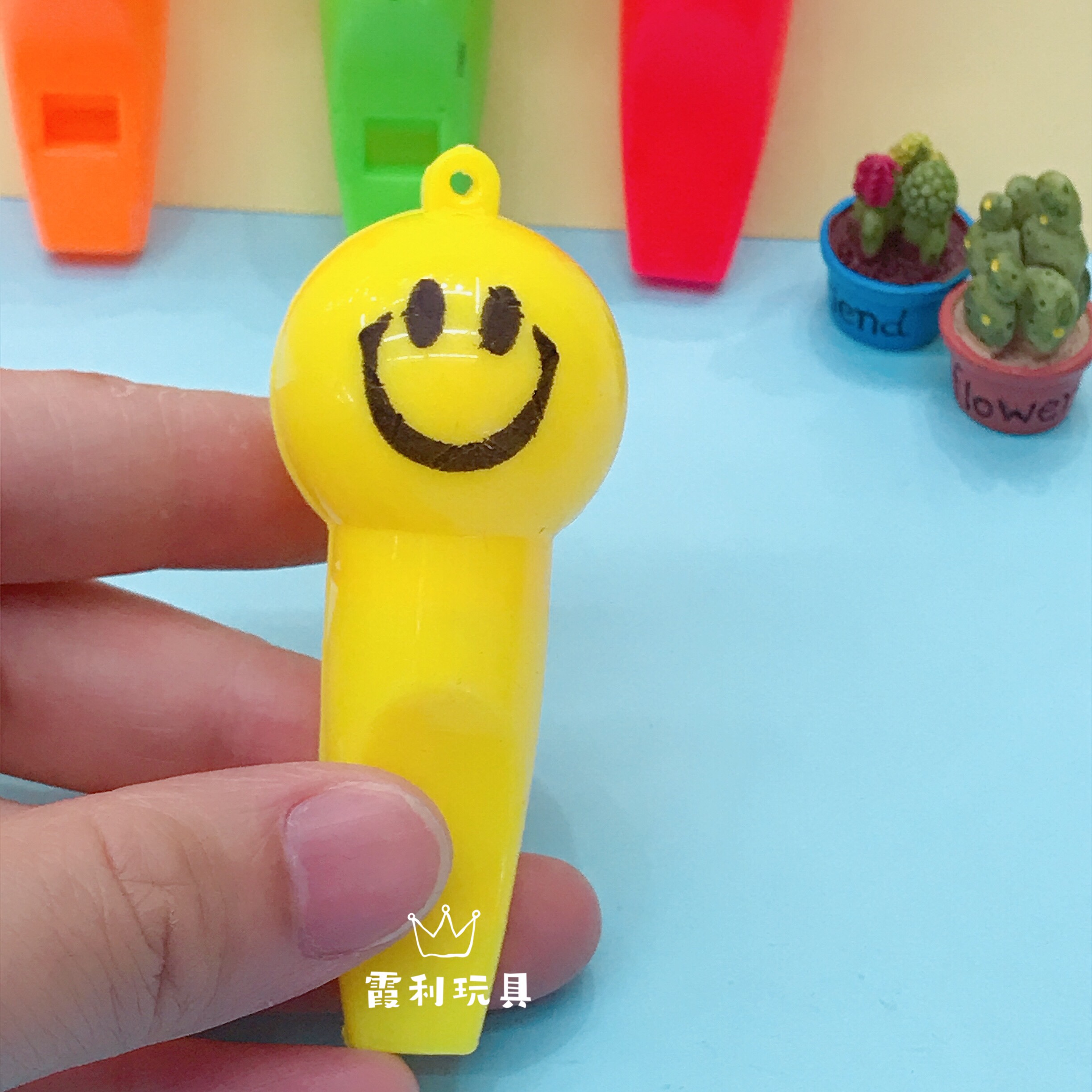 灯泡口哨 儿童塑料玩具 赠品 派对 助威 活跃气氛细节图