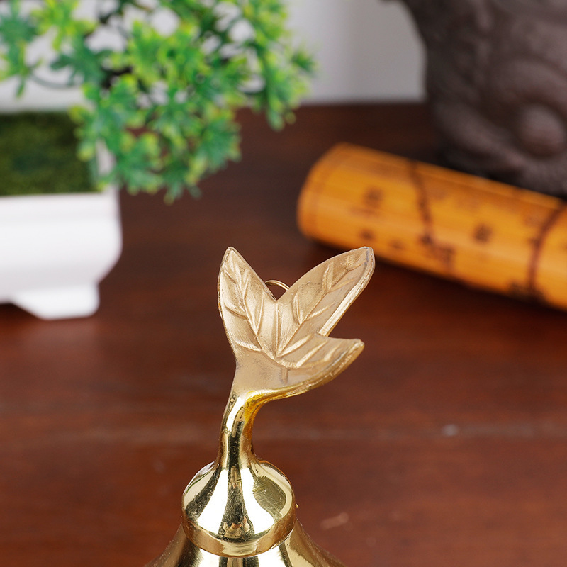 The manufacturer supplies copper gourd ornaments, including leaf gourds, bagua gourds, smooth bottoms, and large and small copper gourds for wholesale Item Picture